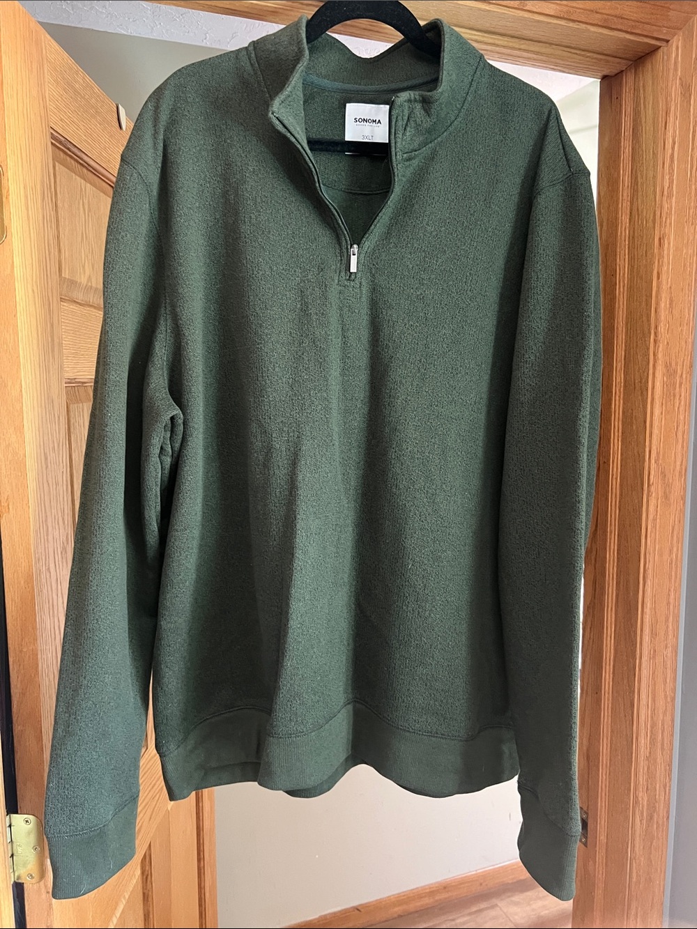 NWT Sonoma 3/4 zip sweater